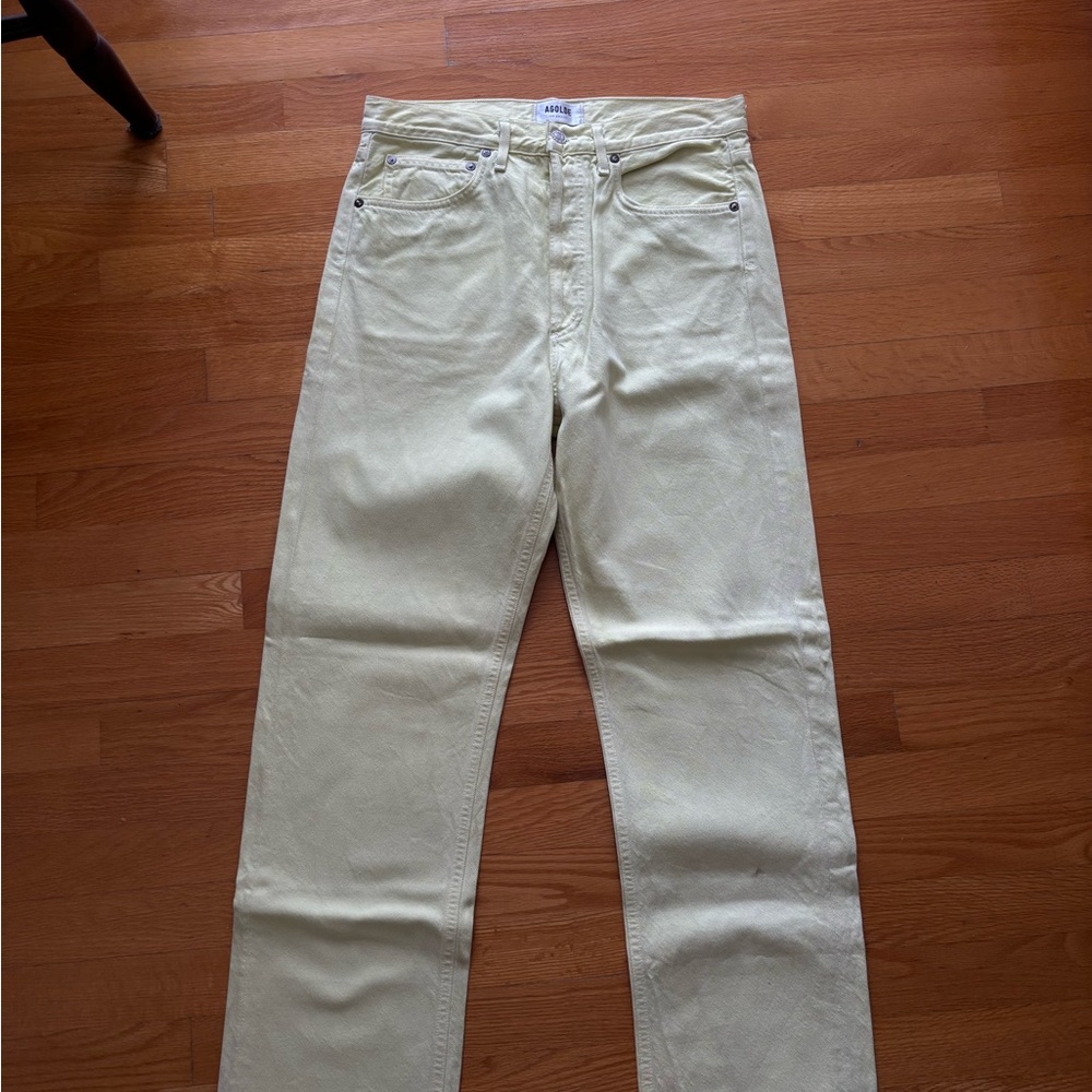 Agolde Women's 90s Jeans in pastel yellow